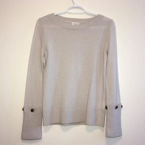 Club Monaco Grey Cashmere Long Sleeve with Buttons